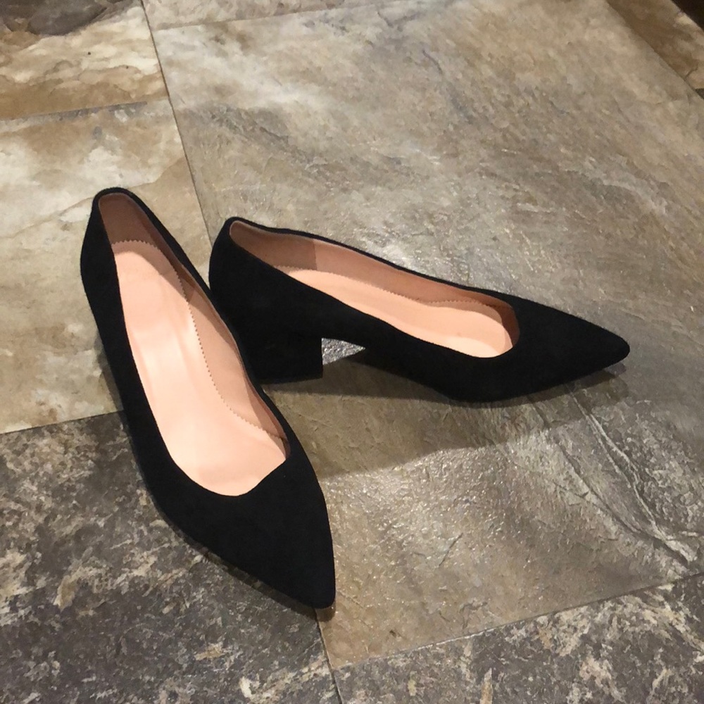 J. Crew Suede Chunky Heel